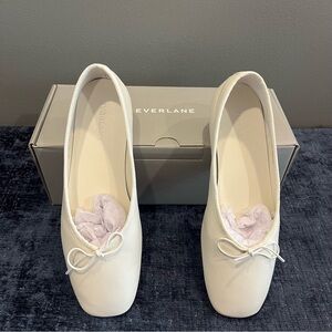 Everlane The Day Ballet Flat in Leather Canvas - New